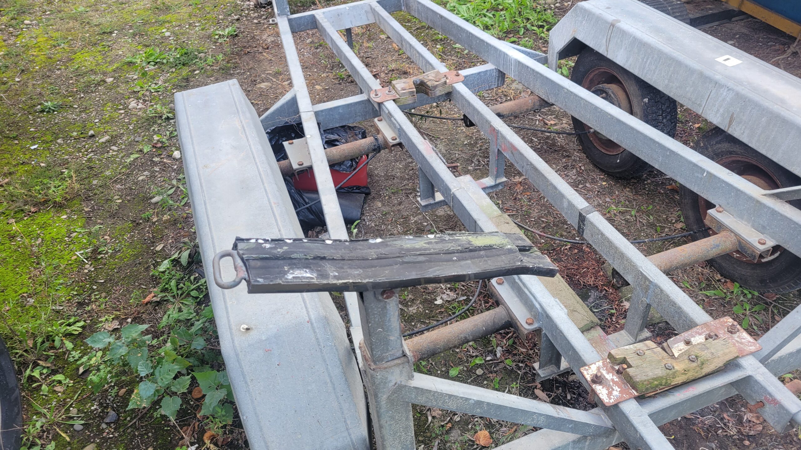 Changement des patins de remorque